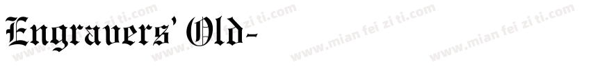 Engravers’ Old字体转换